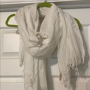 White Sheer Scarf